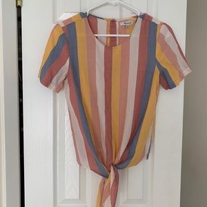 Madewell knot tie top